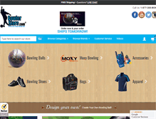 Tablet Screenshot of bowlerstore.com